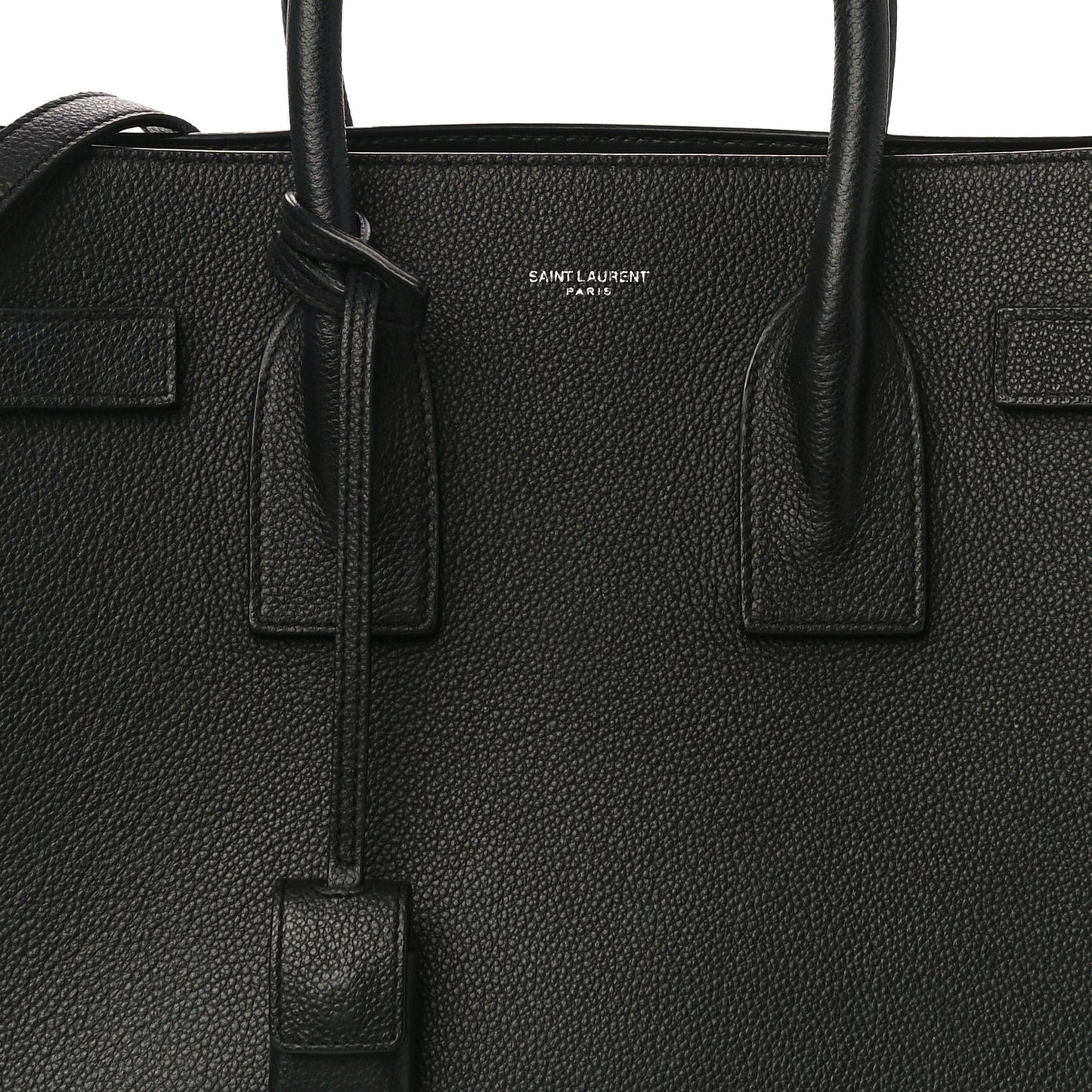 Grained Calfskin Small Sac De Jour Black