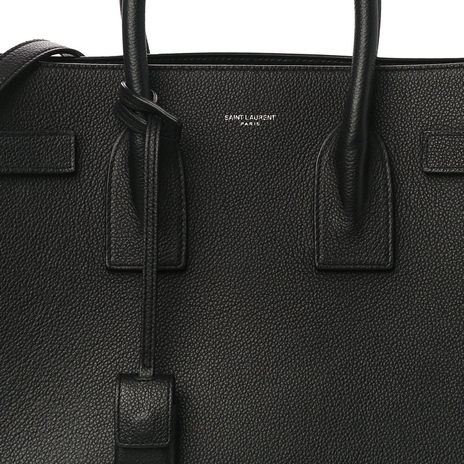 Saint Laurent Grained Calfskin Small Sac De Jour Black 8 of 14