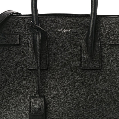 Saint Laurent Grained Calfskin Small Sac De Jour Black 8 of 14