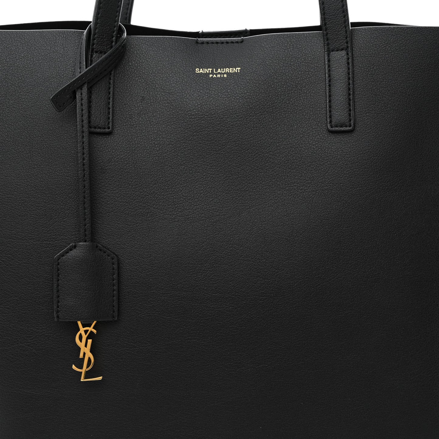 Calfskin Large Shopping Tote Black