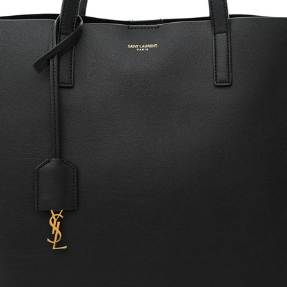 Saint Laurent Calfskin Large Shopping Tote Black 10 of 12