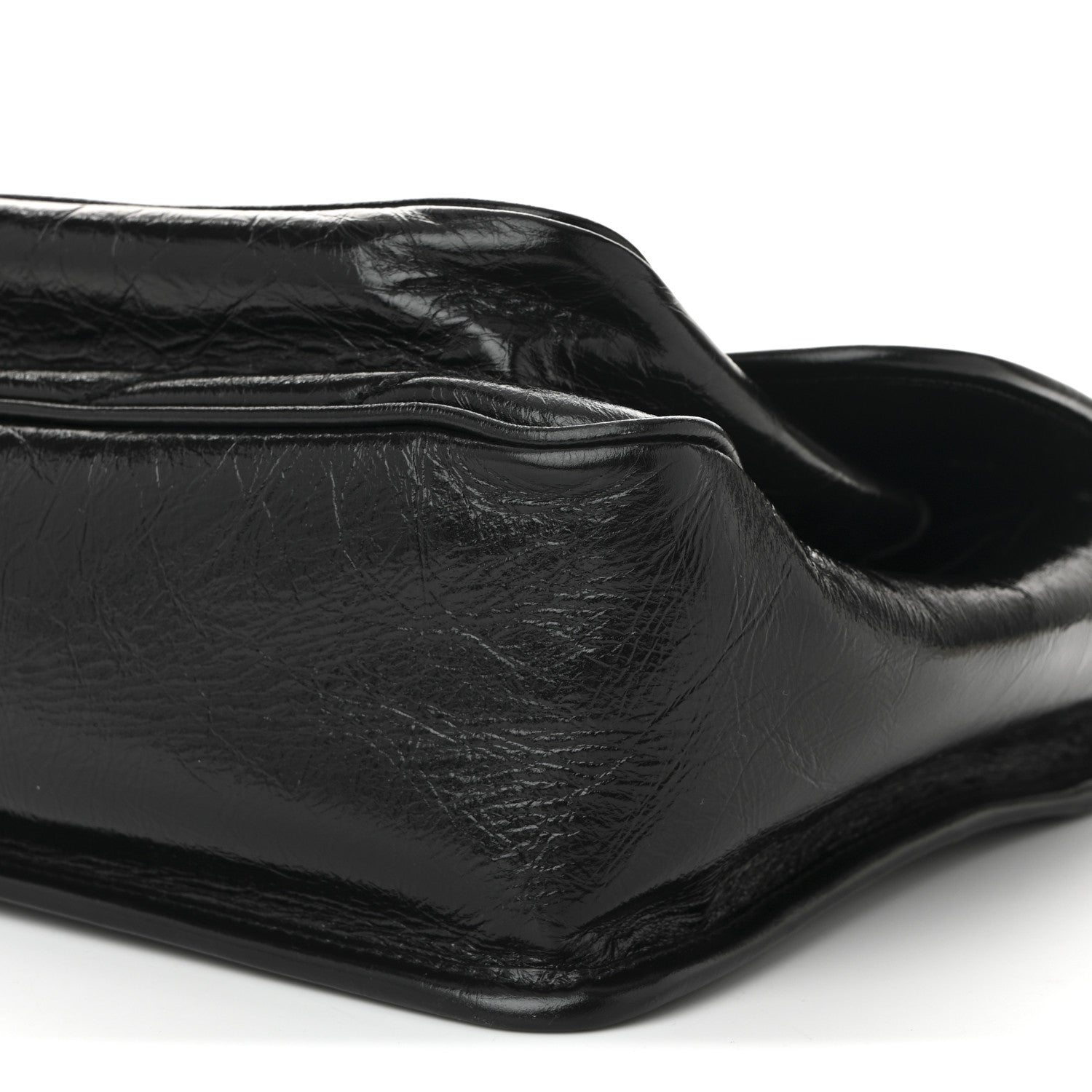 Saint Laurent Crinkled Calfskin Matelasse Monogram Medium Niki Chain Satchel Black 10 of 10