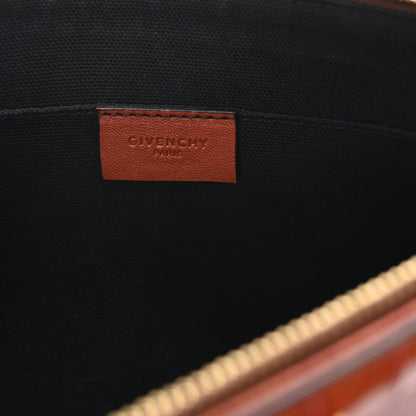 Givenchy Calfskin Crocodile Embossed Medium Antigona Pouch Cognac 6 of 7