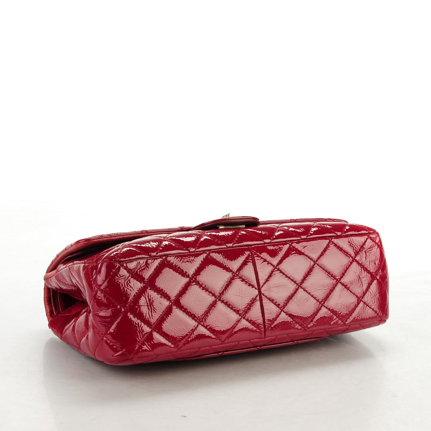 Distressed Patent Quilted 2.55 Reissue 227 Flap Red