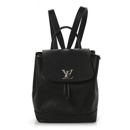 Louis Vuitton Calfskin Lockme Backpack Black 1 of 10