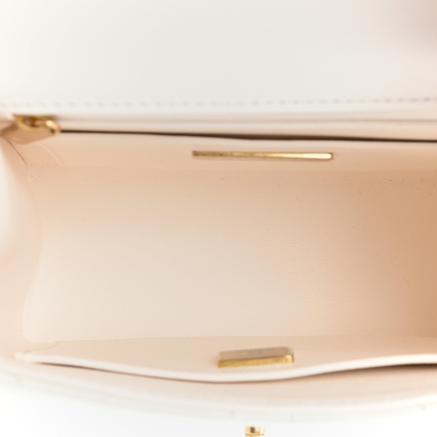 Chanel Lambskin Handle Crush Top Handle Flap Bag White 5 of 9