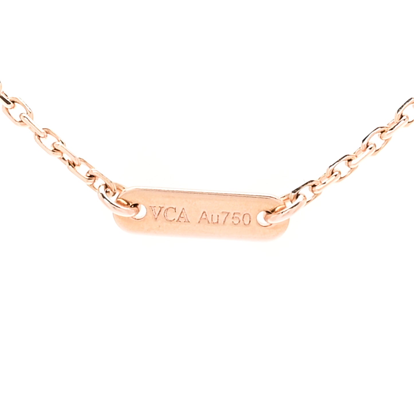 18K Rose Gold Sweet Alhambra Pendant Necklace
