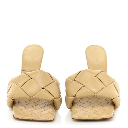 Bottega Veneta Nappa Maxi Intrecciato Lido Mule Sandals 39 Cane Sugar 2 of 7