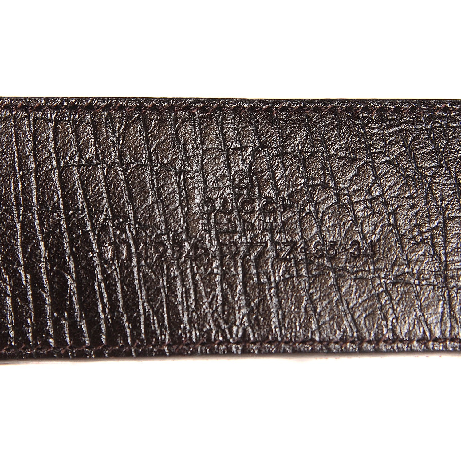 Gucci GG Plus Monogram Interlocking G Belt 85 34 Dark Brown 4 of 6