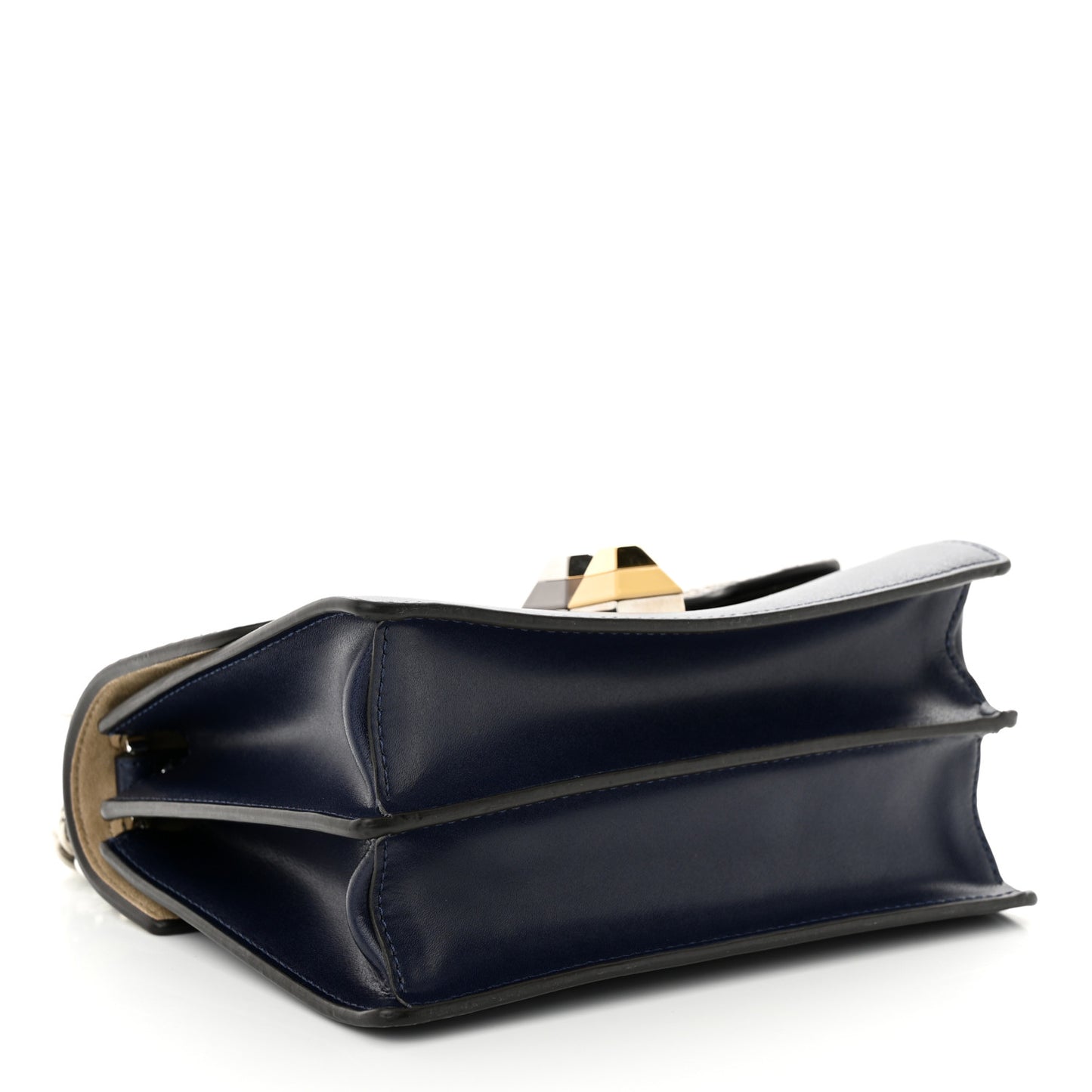 Snakeskin Vitello Liberty Elaphe Open Your Heart Small Kan I Shoulder Bag Blue Berry Balena Natural