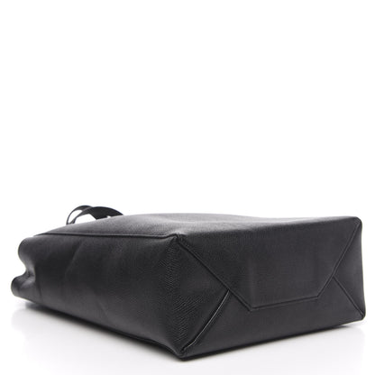 Celine Grained Calfskin Small Vertical Cabas Black 3 of 8