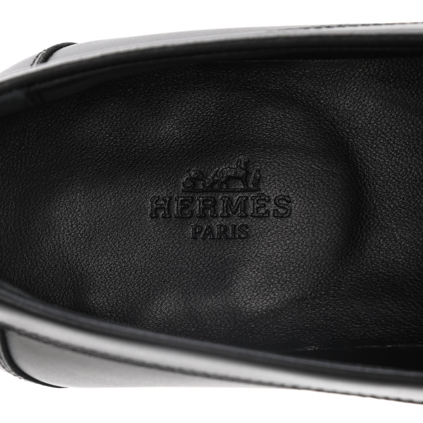 Calfskin Womens Destin Loafers 39.5 Black