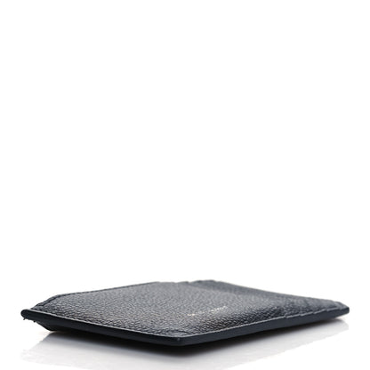 Saint Laurent Grained Calfskin 5 Fragments Zip Pouch Card Holder Black 4 of 7