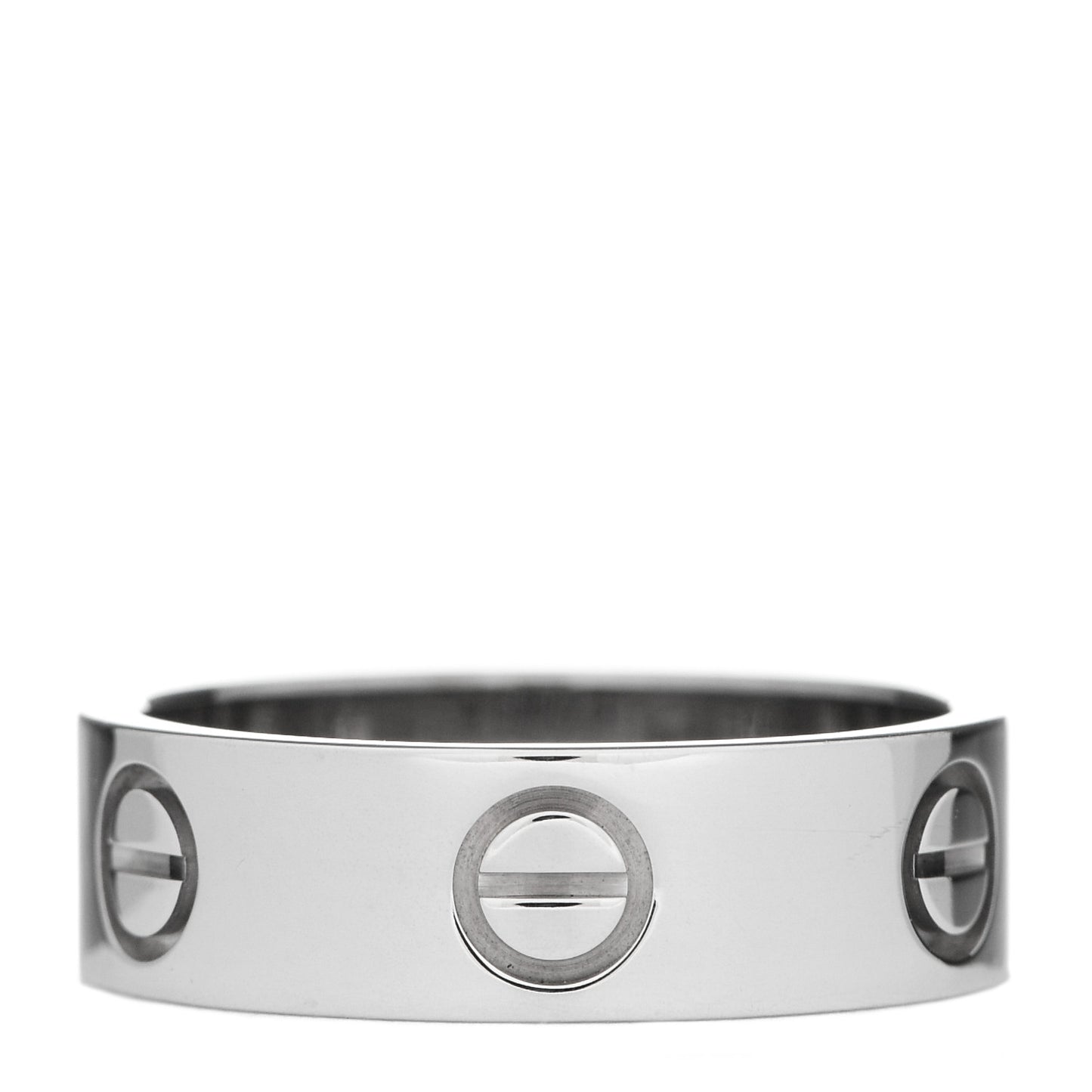 18K White Gold 5.5mm LOVE Ring 51 5.75