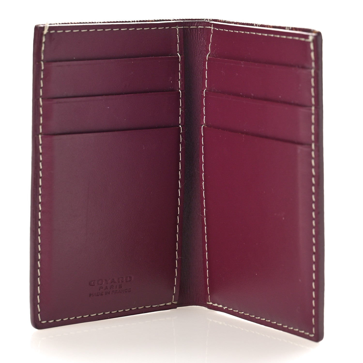 Goyard Goyardine Saint Pierre Card Holder Bordeaux 5 of 10