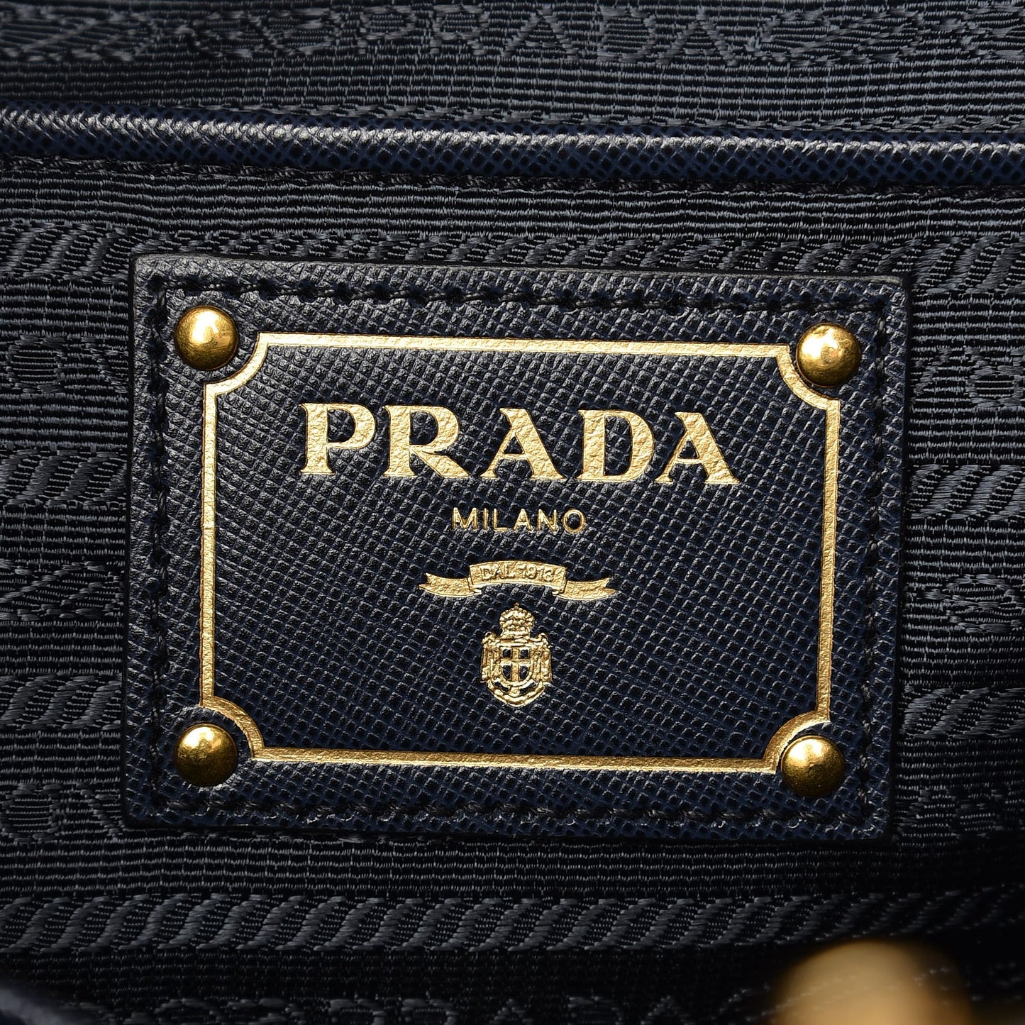 Tela Tweed Saffiano Tote Bag Inchiostro