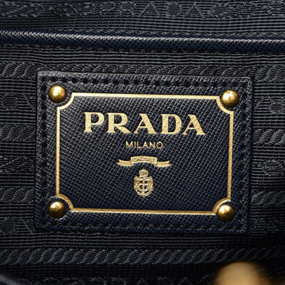 Prada Tela Tweed Saffiano Tote Bag Inchiostro 6 of 9