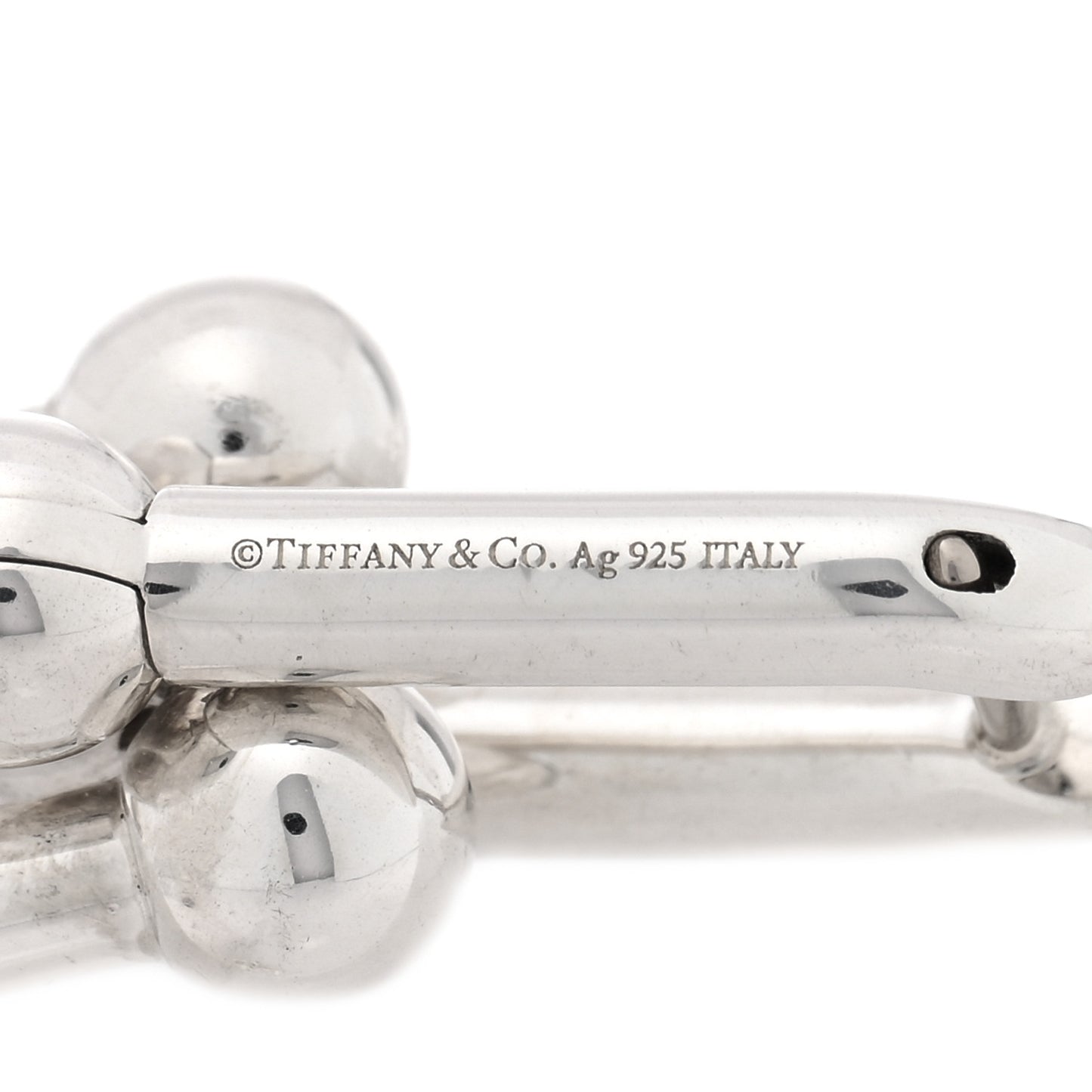 Sterling Silver Large HardWear Link Earrings