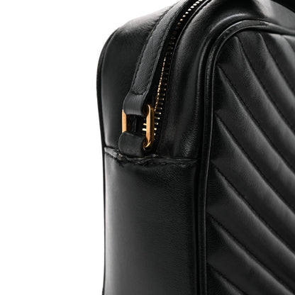 Saint Laurent Calfskin Matelasse Monogram Lou Camera Bag Black 13 of 15