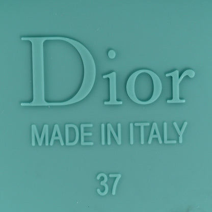 Christian Dior Nylon Oblique Dio(r)evolution Slide Sandals 37 Sky Blue 7 of 9