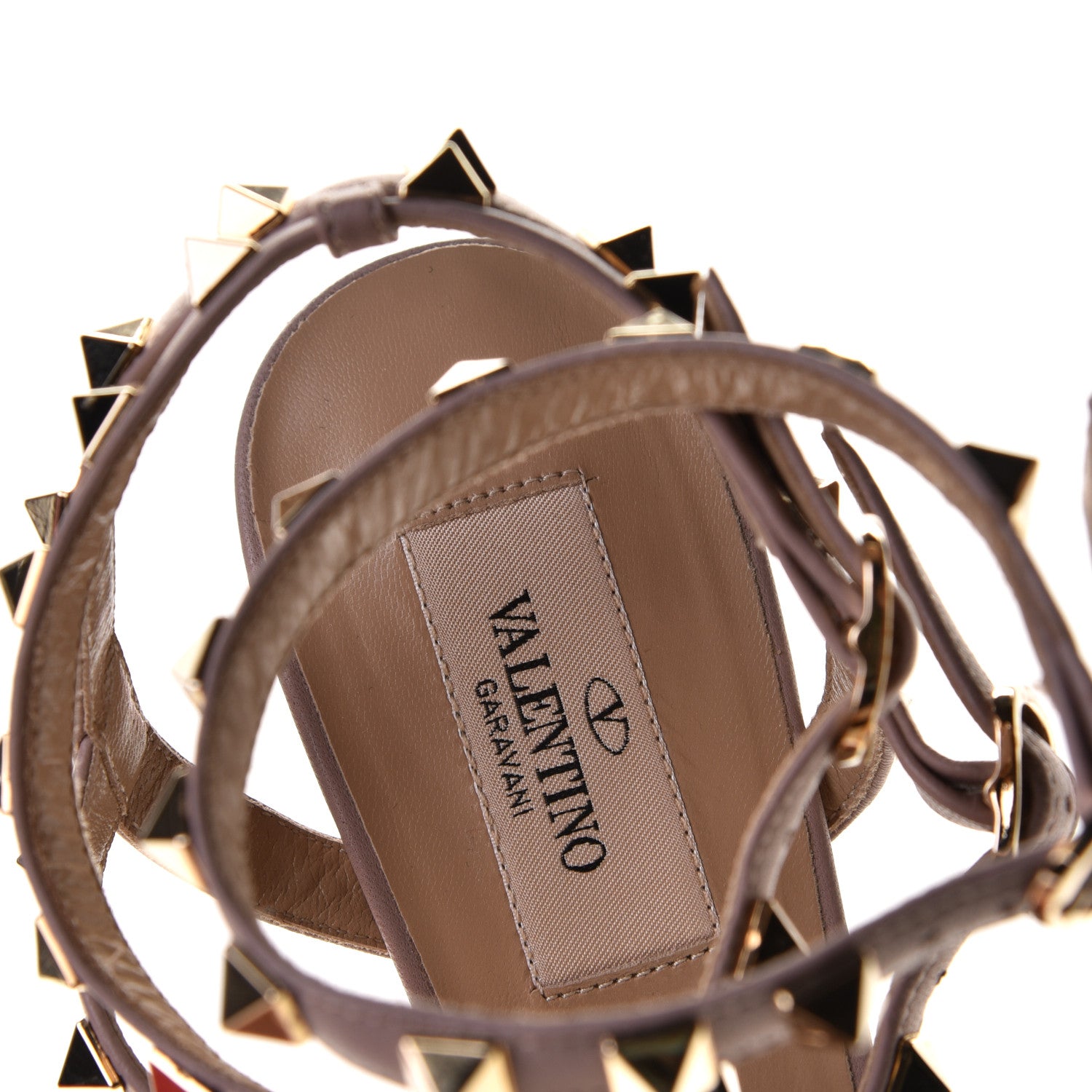 Valentino Garavani Patent Nappa Rockstud Ankle Strap 65mm Pumps 37 Peony Poudre 12 of 12