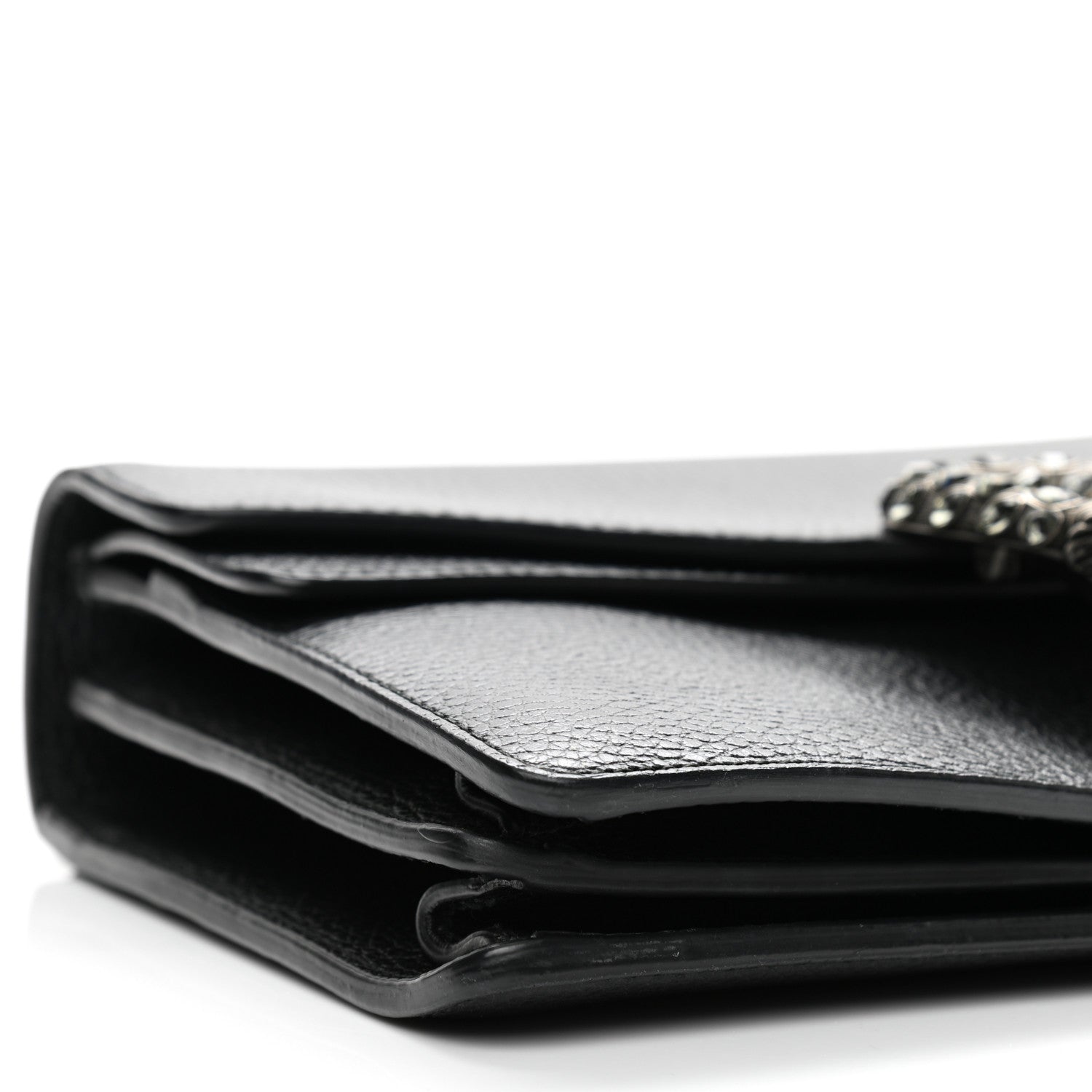 Gucci Pebbled Calfskin Small Dionysus Shoulder Bag Black 8 of 11