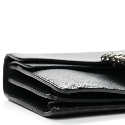 Gucci Pebbled Calfskin Small Dionysus Shoulder Bag Black 8 of 11