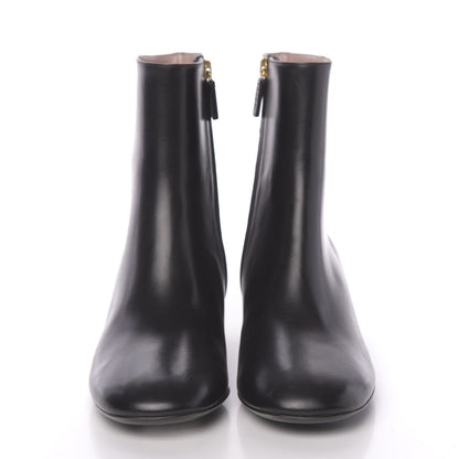 Gucci Calfskin Diamond Heel Ankle Boots 37 Black 2 of 9