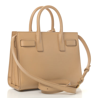 Saint Laurent Calfskin Nano Sac De Jour Dark Beige 3 of 11
