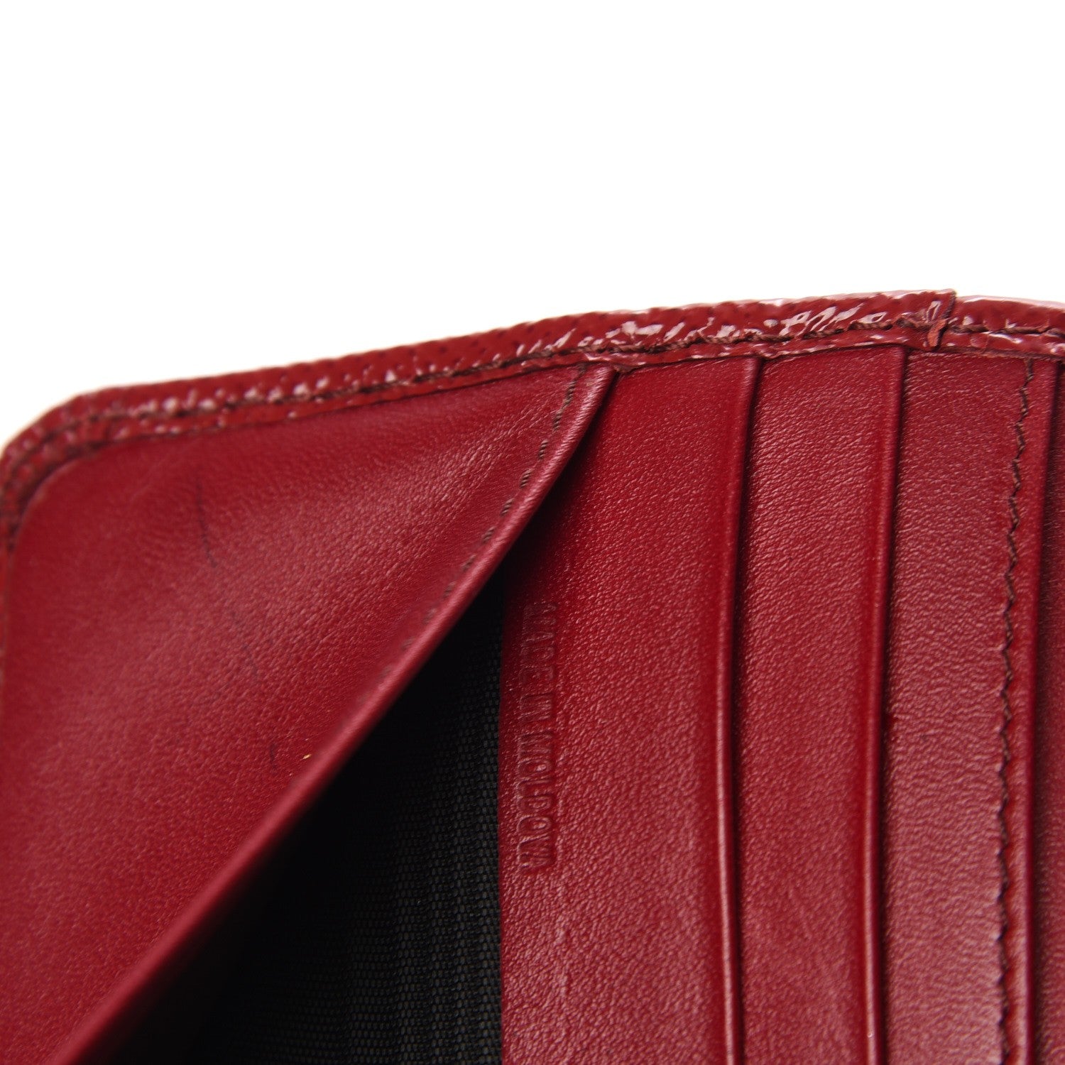 Burberry Patent Heritage Grain Penrose Continental Wallet Alizarin Crimson 8 of 10
