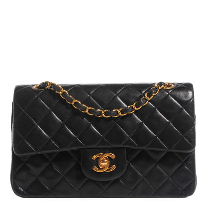 Chanel Lambskin Quilted Small Double Flap Black 1 of 8