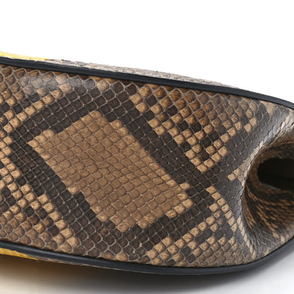 Chloe Snakeskin Drew Shoulder Bag Brown Multicolor 13 of 14