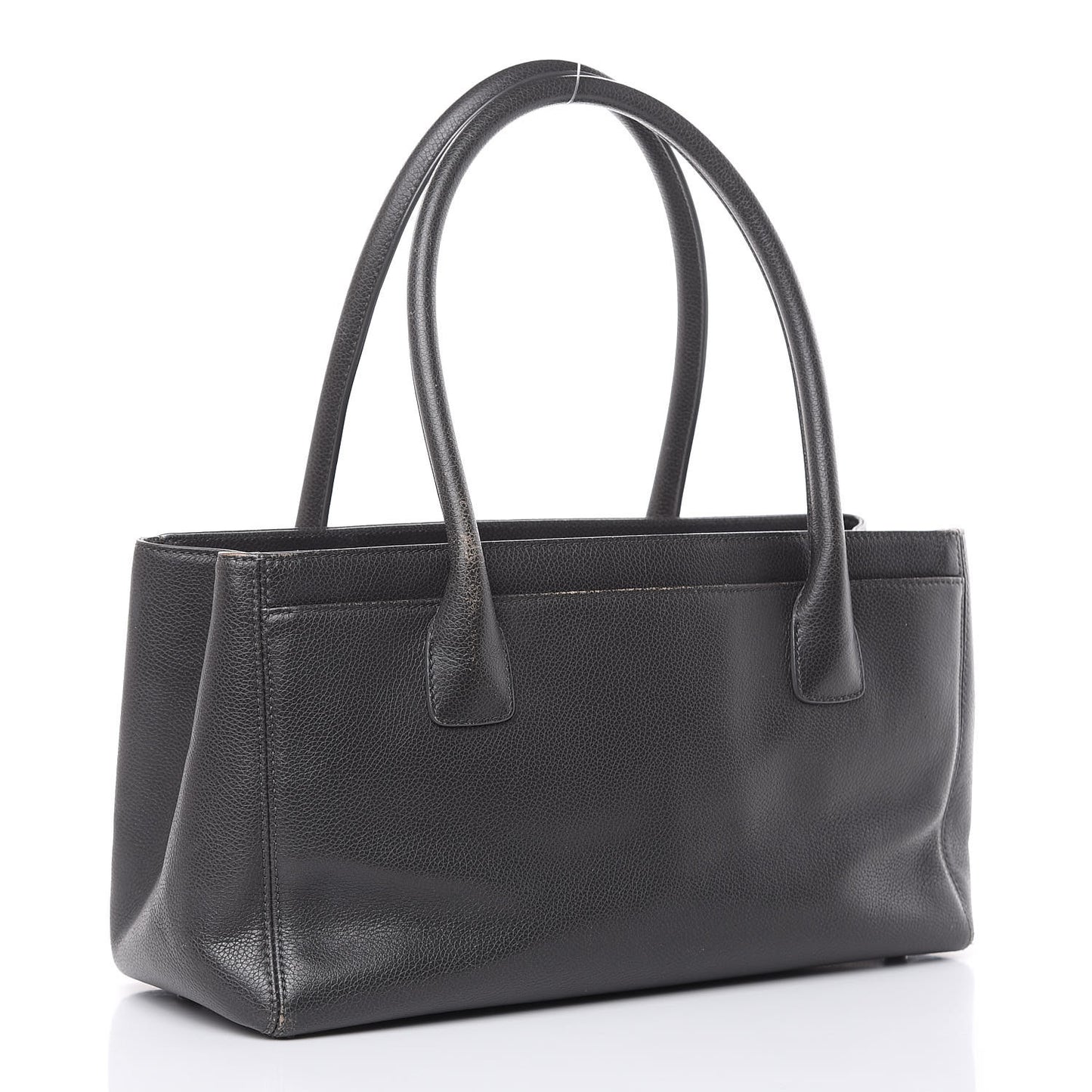 Calfskin Small Cerf Executive Shopper Tote Grey