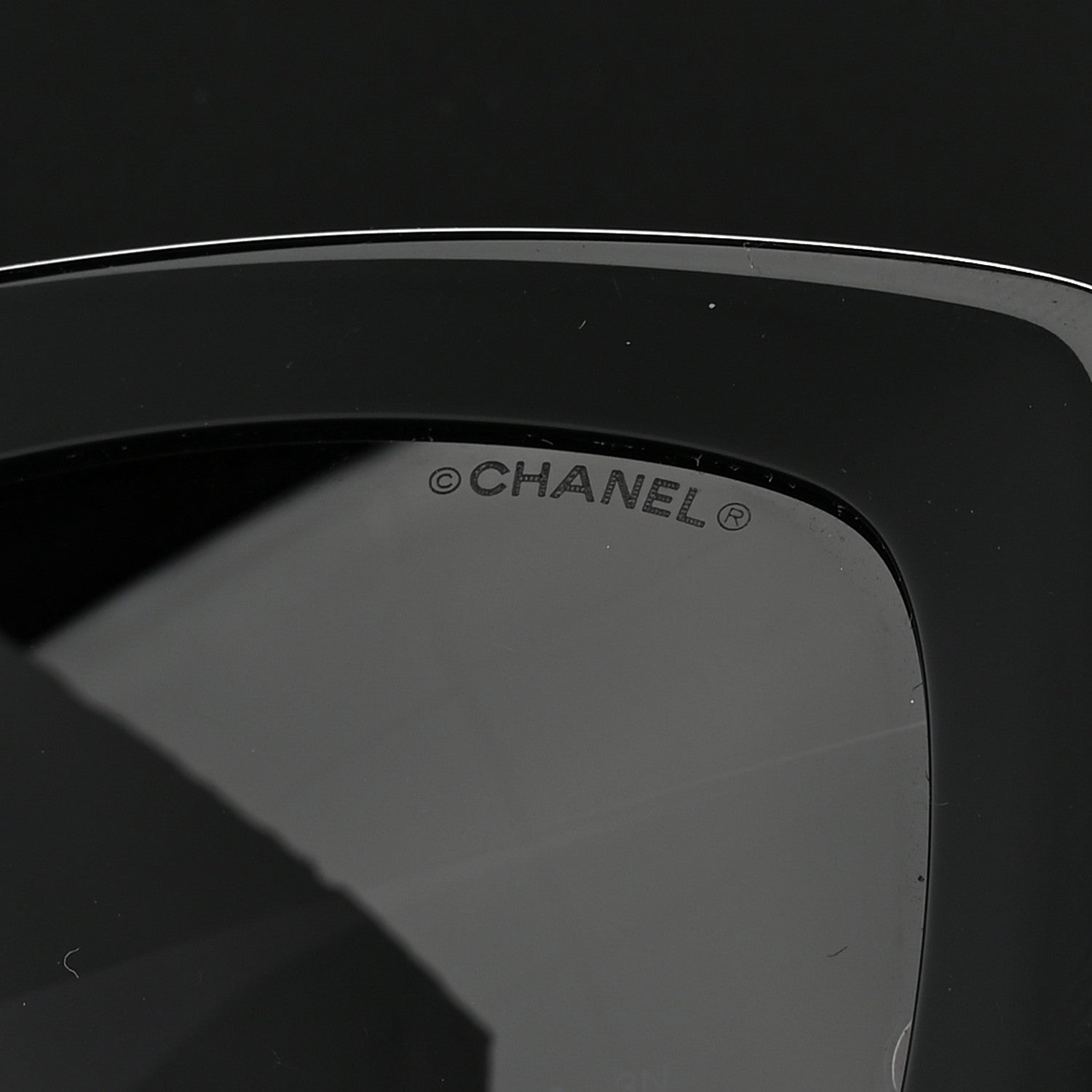 Chanel Acetate Rectangle Sunglasses 5435 Black 7 of 8