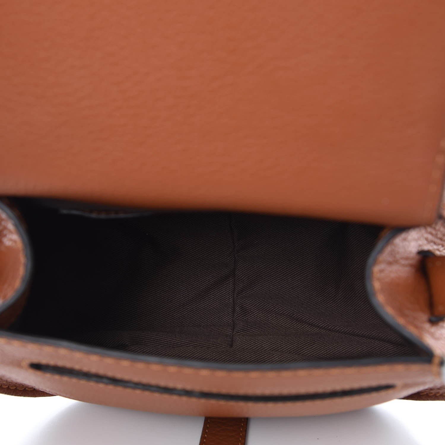 Chloe Calfskin Mini Marcie Round Crossbody Bag Tan 5 of 7