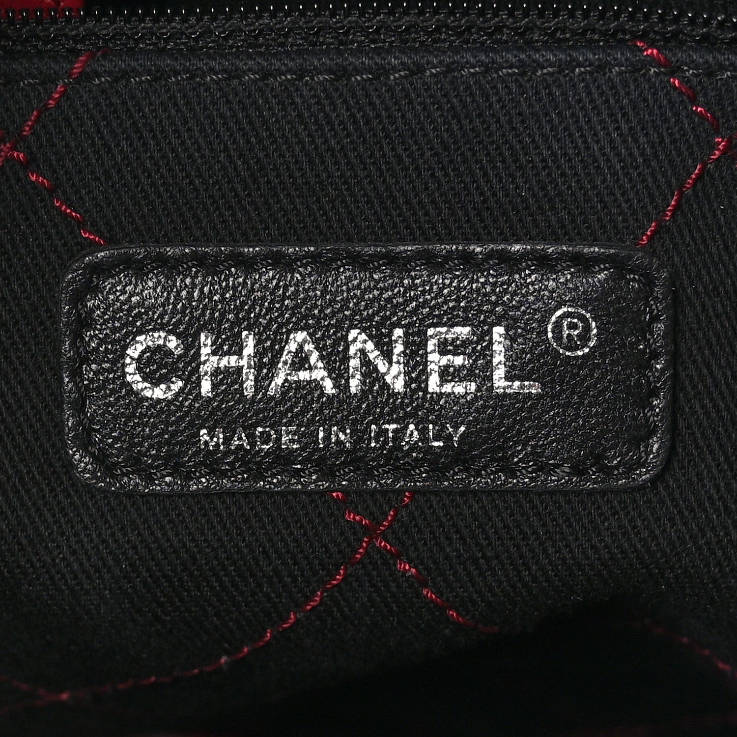 Chanel Grained Calfskin Shopping Fever Tote Red 7 of 14