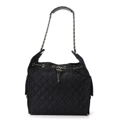 Chanel Denim Quilted Medium Chanel 25 Handbag Dark Blue 1 of 12