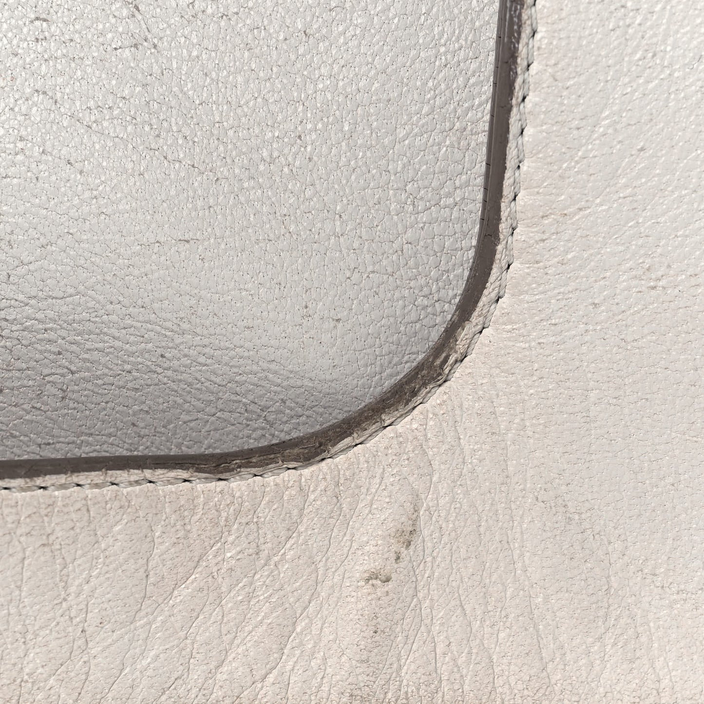 Ramskin Small Alix Padlock Zip Shoulder Bag White