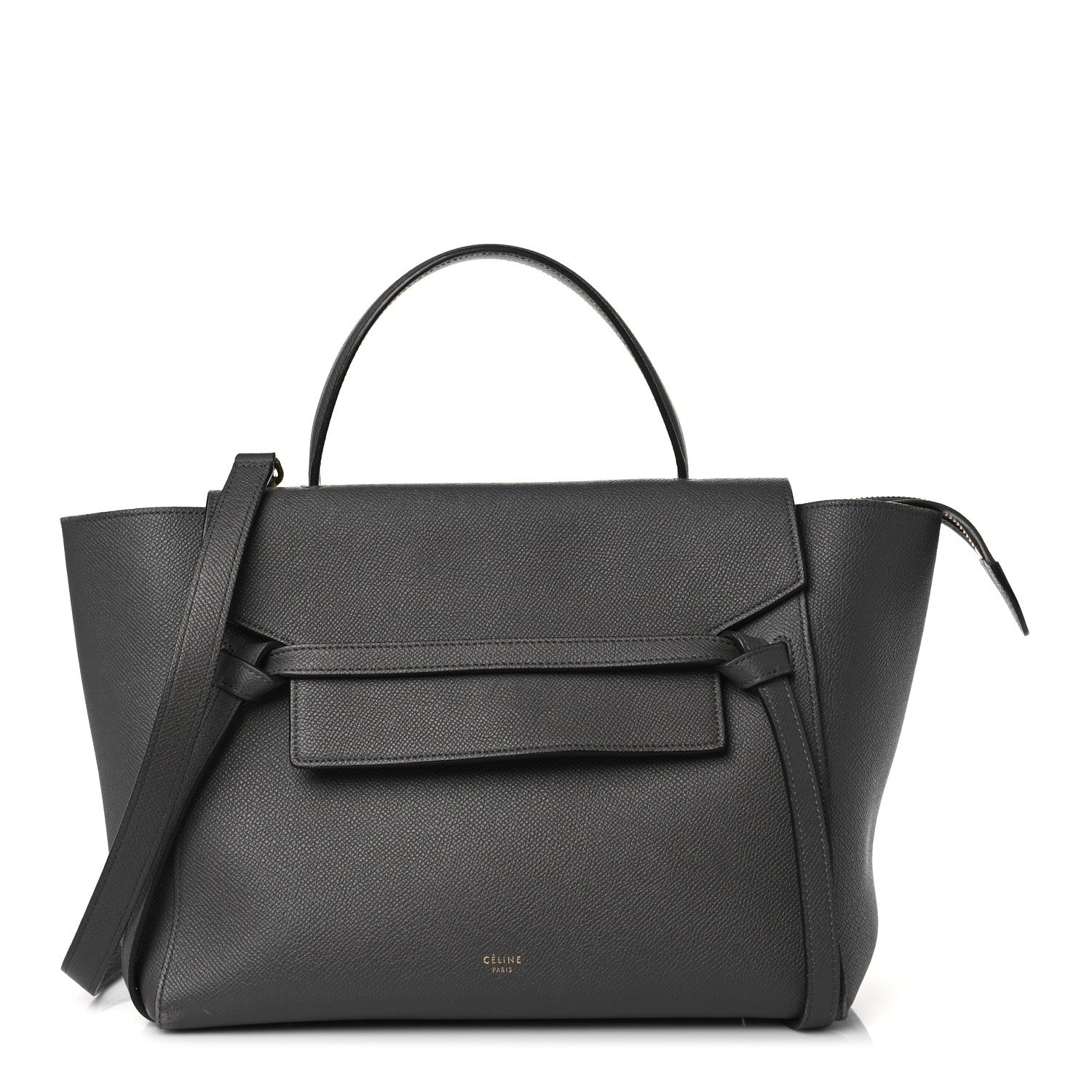 Celine Grained Calfskin Mini Belt Bag Grey 1 of 11