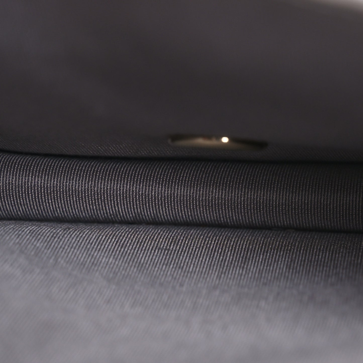 Iridescent Calfskin Quilted North South Boy Flap Light Grey