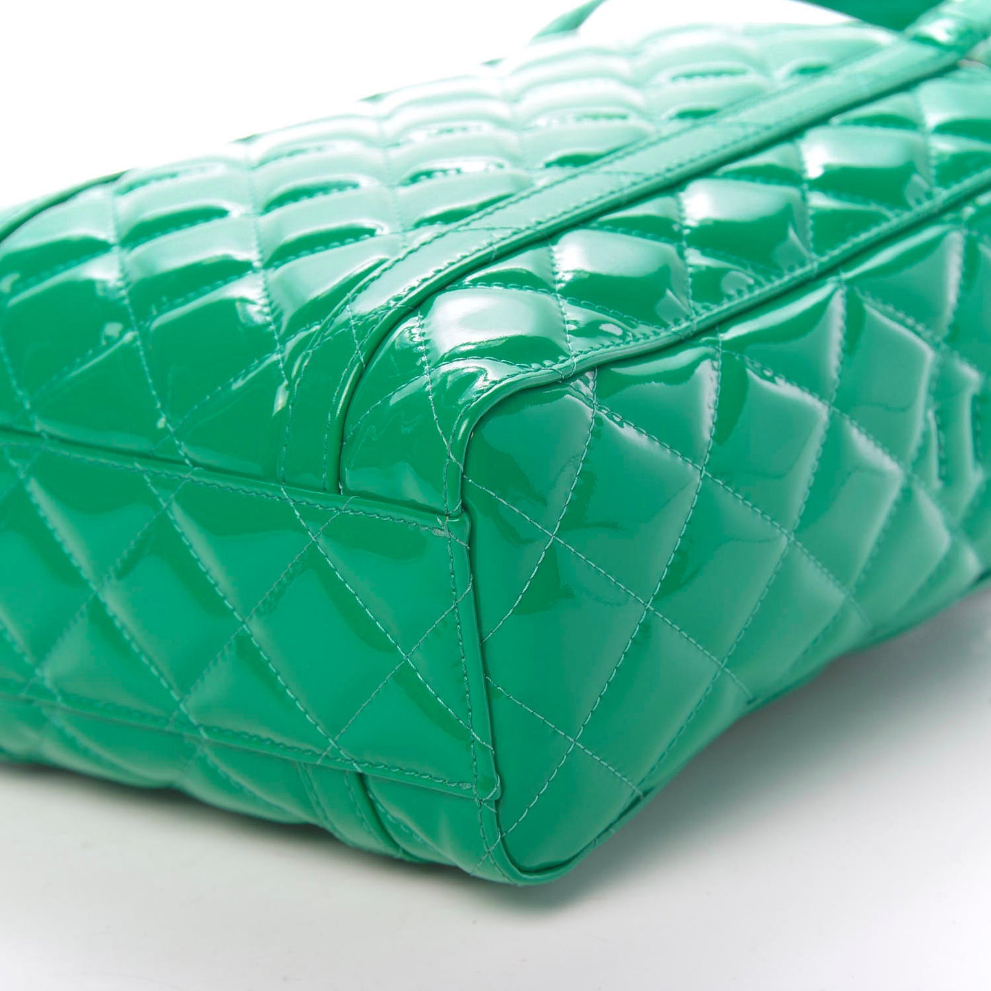 Patent Quilted XXS Everyday Tote Green