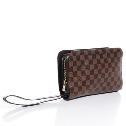 Louis Vuitton Damier Ebene Pochette Saint Louis Clutch 3 of 8