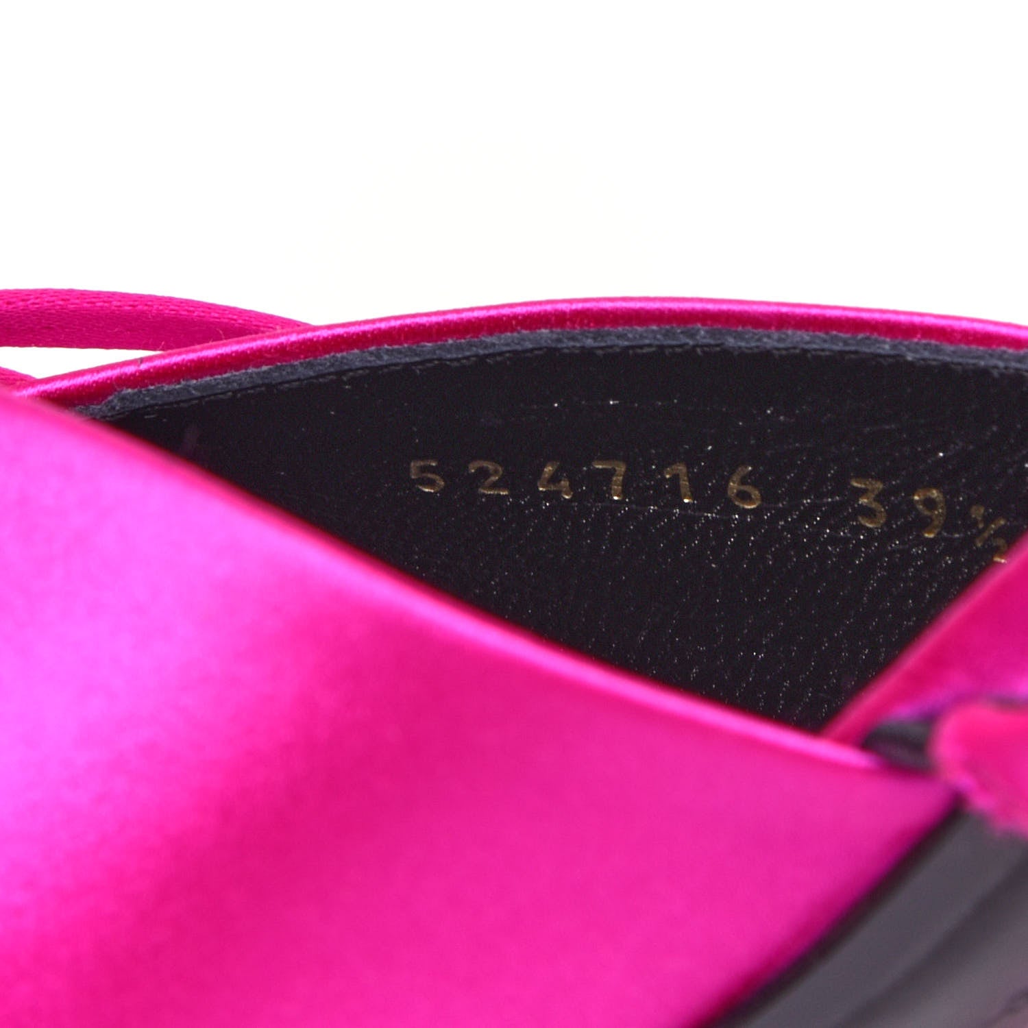 Balenciaga Satin Pointed Toe Knife Slingback Mules 39.5 Rose Fuchsia 10 of 11