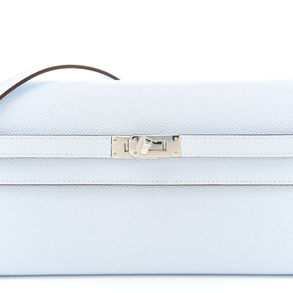 Hermes Epsom Kelly Wallet To Go Bleu Brume 7 of 10