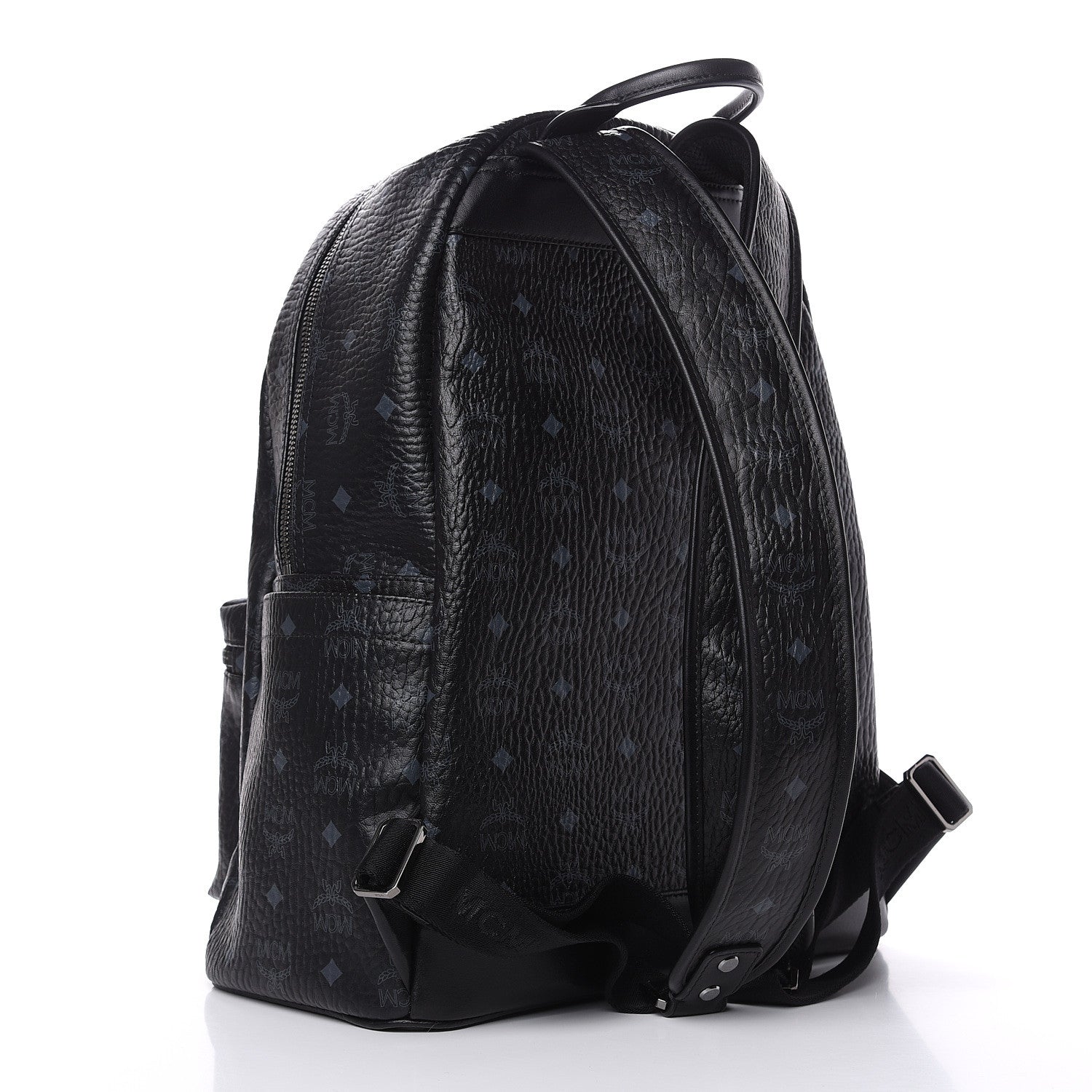 MCM Visetos Large Stark Backpack Black 3 of 9