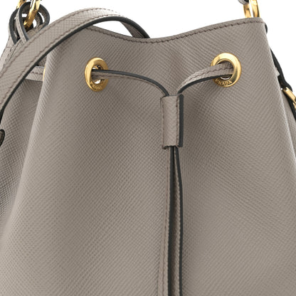Prada Saffiano Cuir Bucket Bag Argilla 8 of 10