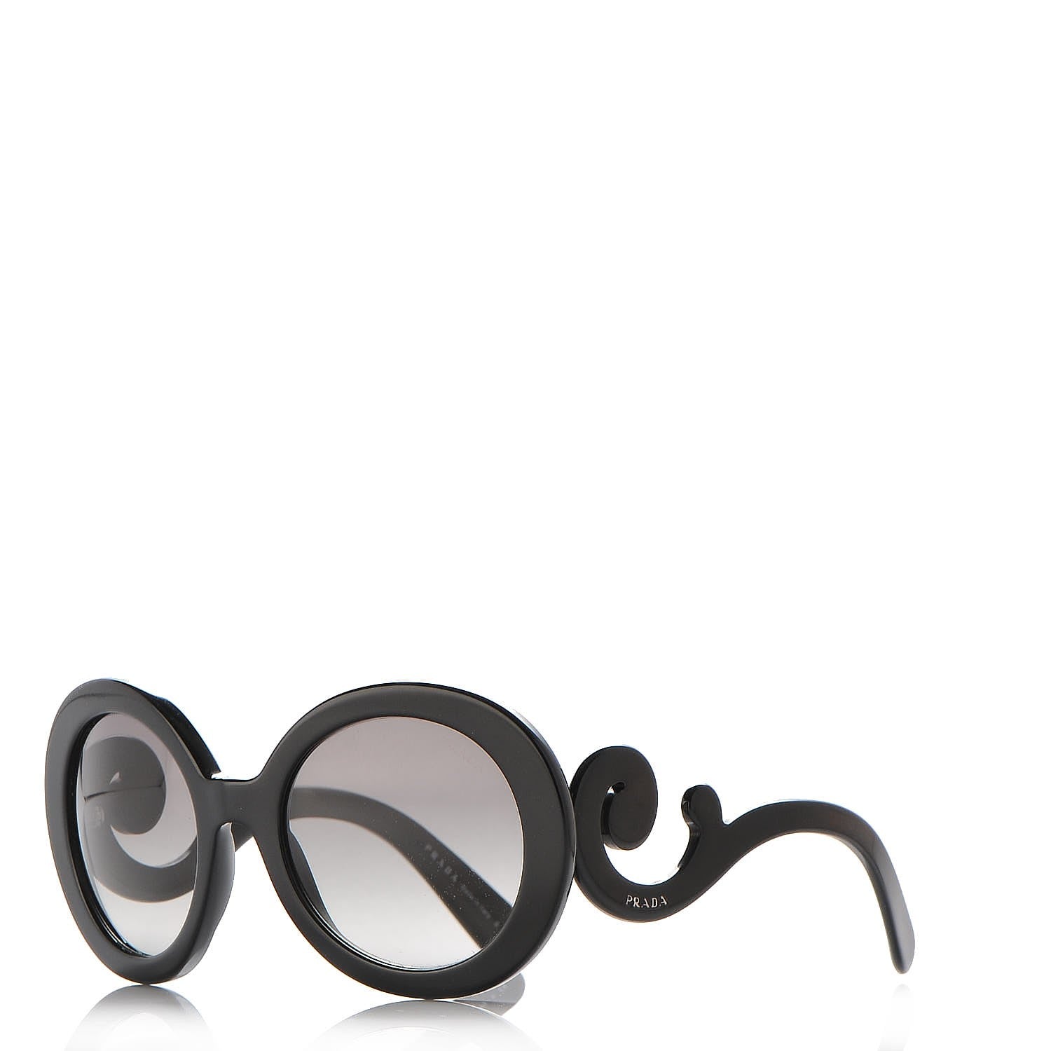 Prada Baroque Sunglasses SPR 27N Black 1 of 6