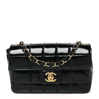 Chanel Patent Quilted Mini Chocolate Bar Flap Black 1 of 11