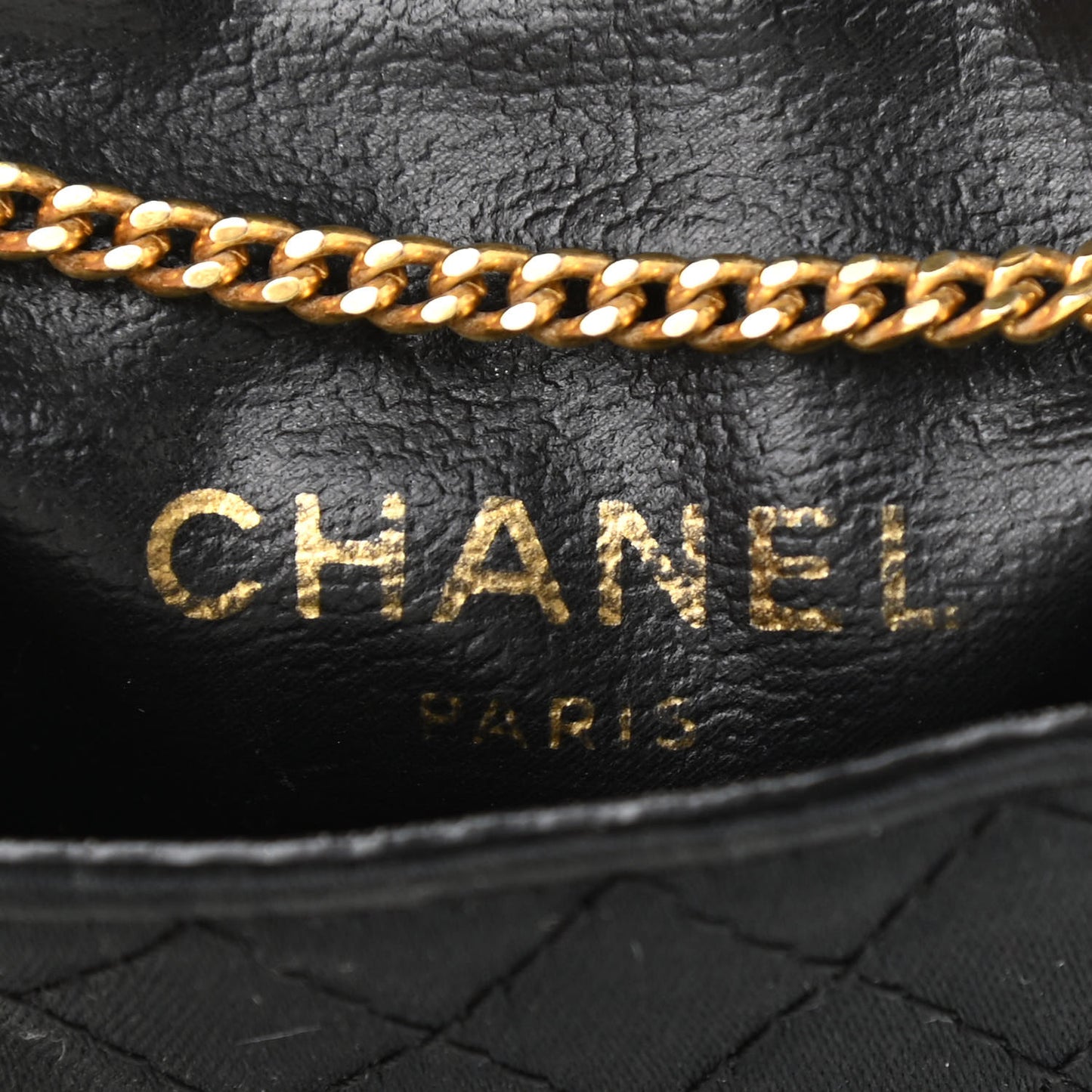 Grosgrain Quilted Micro Flap Bag Black