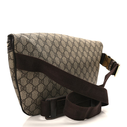 Gucci GG Supreme Monogram Belt Bag Dark Brown 3 of 10